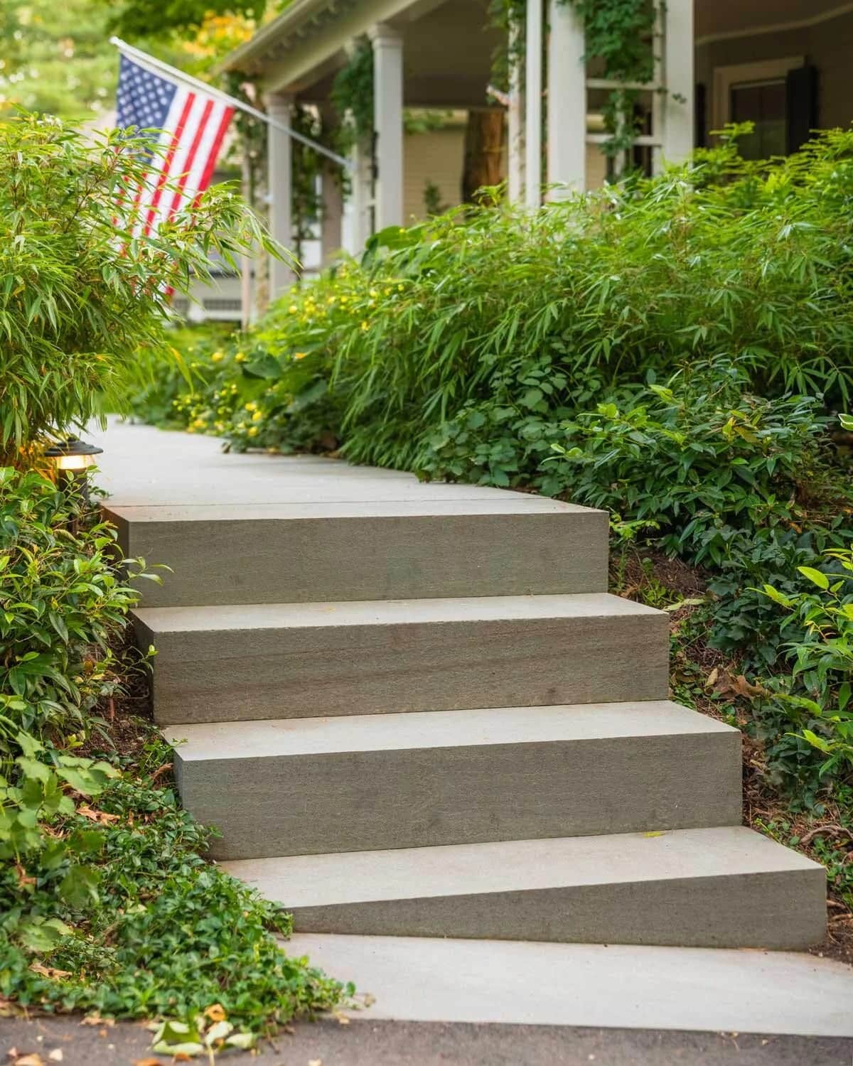 Abbott Road project — patio, walls & plantings in Wellesley, MA