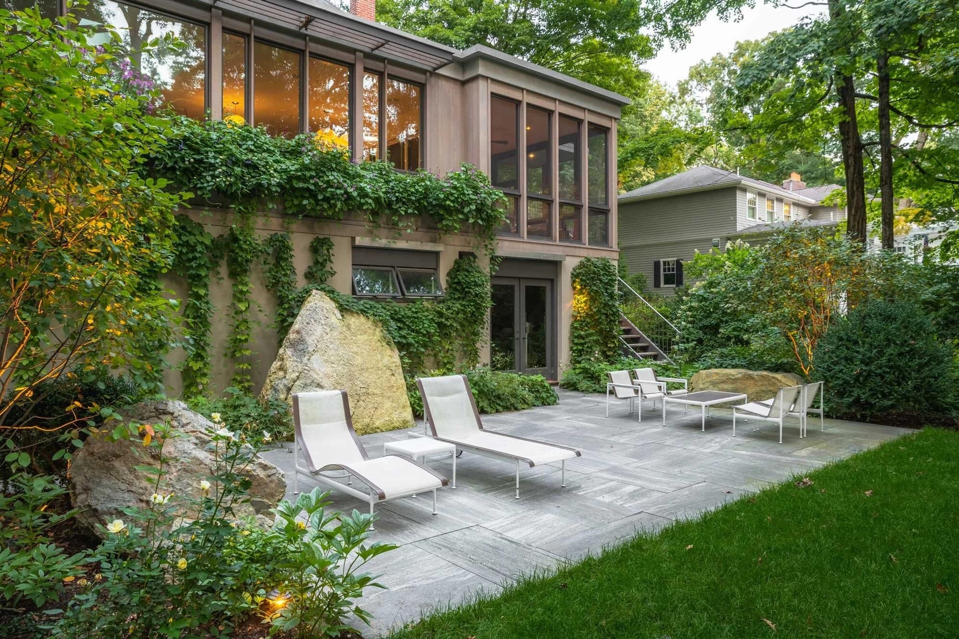 Abbott Road project — patio, walls & plantings in Wellesley, MA (5)