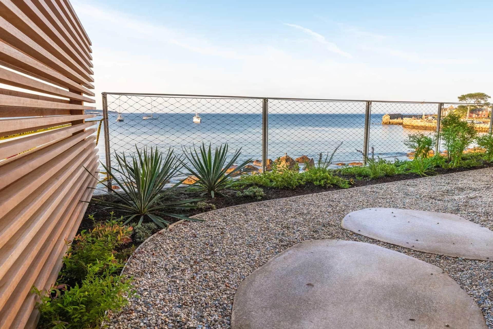 Rockport project — coastal landscape & stonework in Rockport, MA