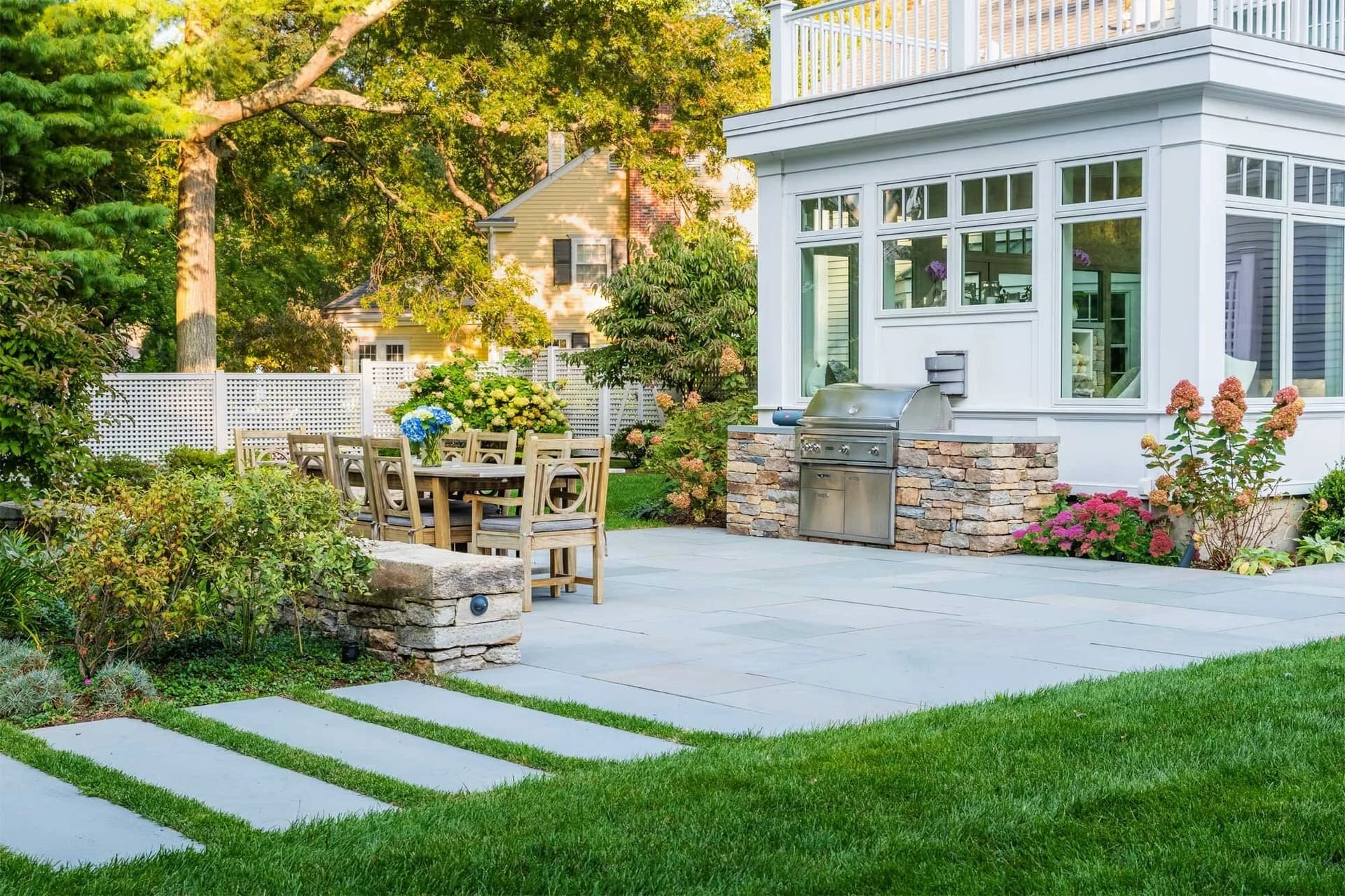 Wellesley project — pool, patio & fire feature in Wellesley, MA (5)