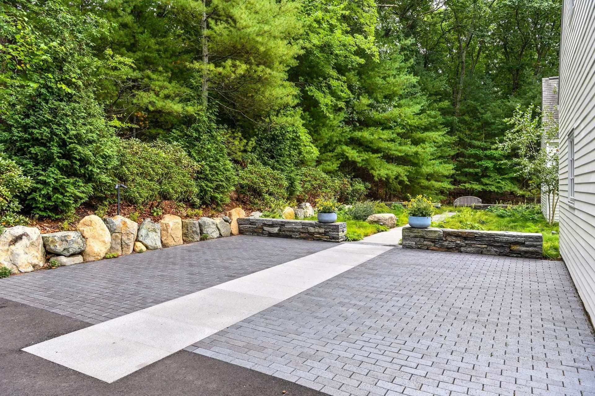 Weston project — walkway & landscape in Weston, MA (4)
