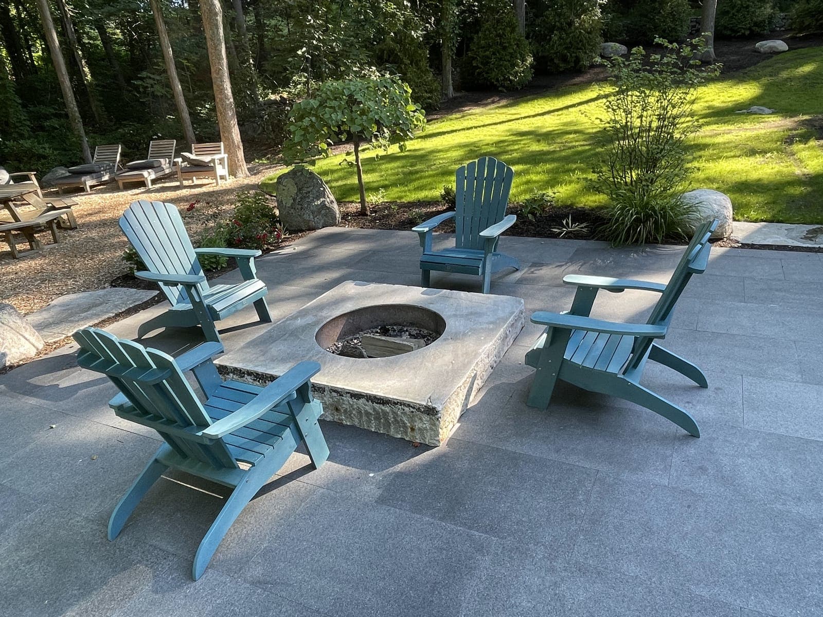 Natural stone patio and terrace in Marlborough, MA