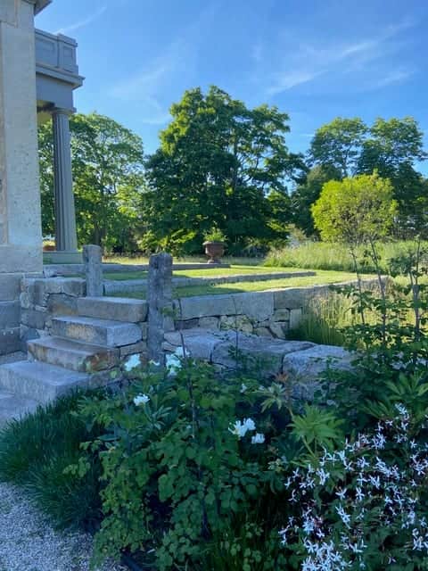 Granite Terraces — granite slab steps and terrace walls in Westport, MA